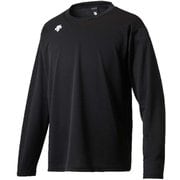 ワンポイントロングスリーブシャツ DMC-5801LB (BLK)ブラック XOサイズ [スポーツウェア 長袖Tシャツ ユニセックス]