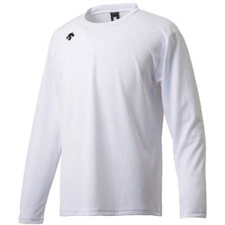 ワンポイントロングスリーブシャツ DMC-5801LB (WHT)ホワイト Sサイズ [スポーツウェア 長袖Tシャツ ユニセックス]