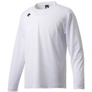 ワンポイントロングスリーブシャツ DMC-5801LB (WHT)ホワイト Lサイズ [スポーツウェア 長袖Tシャツ ユニセックス]