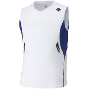 ランニングシャツ DRN-4700 (WRY)ホワイト×ロイヤル Oサイズ [機能性スポーツウェア シャツ メンズ]