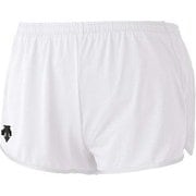 ワンポイントランニングパンツ DRN-6700P (WHT)ホワイト Sサイズ [ランニングウエア ショートパンツ メンズ]