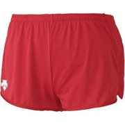 ワンポイントランニングパンツ DRN-6700P (RED)レッド XOサイズ [ランニングウェア ショートパンツ メンズ]