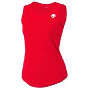 ワンポイントランニングシャツ DRN-4723W (RED)レッド Oサイズ [ランニングウェア シャツ レディース]