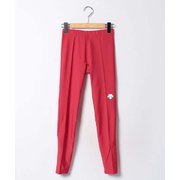 ワンポイントロングタイツ DRN-7301P (RED)レッド Mサイズ [ランニングウェア ロングタイツ ユニセックス]