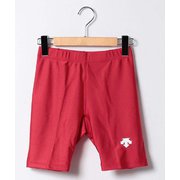 ワンポイントハーフタイツ DRN-7403P (RED)レッド Oサイズ [ランニングウェア ハーフタイツ メンズ]