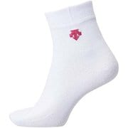 5本指スーパーショートソックス DVB-9037 (WMZ)ホワイト×マゼンタ 23-25cm [バレーボール ソックス]