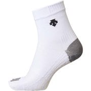 5本指スーパーショートソックス DVALJB00 ホワイト×ブラック 28-31cm [バレーボール ソックス ユニセックス]