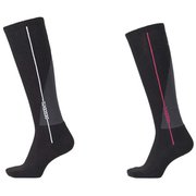 2足組ハイソックス DVB-9046S2 (BMBK)ブラック×マゼンタ 20-23cm [バレーボール ソックス]