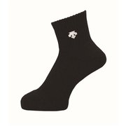 スーパーショートソックス DVB-9640 (BLK)ブラック×ホワイト 20-23cm [バレーボール ソックス]