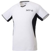 半袖プラクティスシャツ DVB-5027 (WHT)ホワイト×ブラック XOサイズ [バレーボール シャツ メンズ]