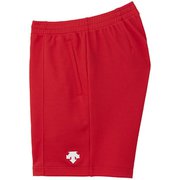 クォーターパンツ DSP-1600 (RED)レッド×ホワイト Sサイズ [バレーボール ショートパンツ メンズ]