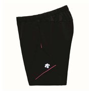 クォーターパンツ DSP-1101W (BPK)ブラック×Ｐピンク XOサイズ [バレーボール クォーターパンツ レディース]