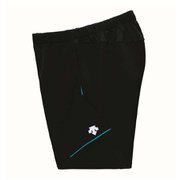 クォーターパンツ DSP-1101W (BBL)ブラック×Ｐブルー Sサイズ [バレーボール クォーターパンツ レディース]