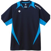 半袖ライトゲームシャツ DSS-5420 (NVY)ネイビー×Ｐブルー Oサイズ [バレーボール シャツ メンズ]