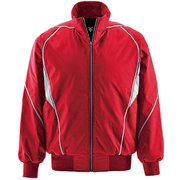 グランドコート DR-208 (RED)レッド×シルバー XAサイズ [野球ウェア コート]