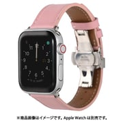 PHDFFLW6L-PPK [Apple Watch 42/44mm 対応本革バンド バタフライバックル ペールピンク]