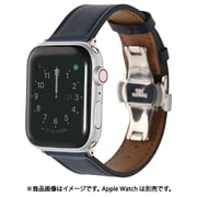 PHDFFLW6S-NV [Apple Watch 38/40mm 対応本革バンド バタフライバックル ネイビー]