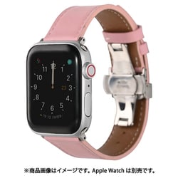 PHDFFLW6S-PPK [Apple Watch 38/40mm 対応本革バンド バタフライバックル ペールピンク]
