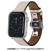 PHDFFLW6S-WH [Apple Watch 38/40mm 対応本革バンド バタフライバックル ホワイト]