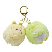 すみっコぐらしボールポーチツイン ぺんぎん?+ねこ C-170(010)