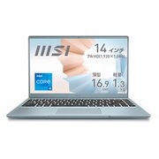 14インチ薄型・軽量ビジネスノートPC/インテル Core i5-1135G7/UHD グラフィックス/14インチ フルHD/メモリ 8GB/SSD 512GB MODERN-14-B11MO-098JP