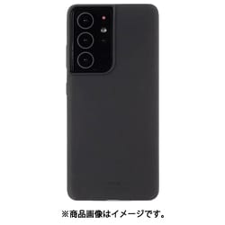 ソフトタッチシリコーンケース Galaxy S21 Ultra用 Black 15002