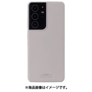 ソフトタッチシリコーンケース Galaxy S21 Ultra用 Taupe 15004