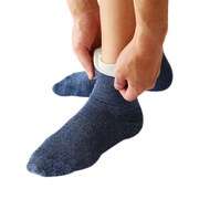 MEN’S 内側シルク2重編み靴下 コットン SO4167-07