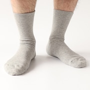 MEN’S 内側シルク2重編み靴下履き口ゆったり コットン SO4781ー02