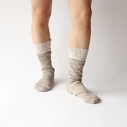 MEN’S 冷え取り靴下 シルクと麻 2足セット SO4654-01