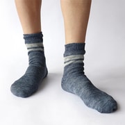 MEN’S 冷え取り靴下 シルクと麻 2足セット SO4949-02