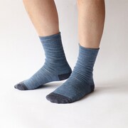 MEN’S 内側シルク2重編み靴下 ウール SO5078-01
