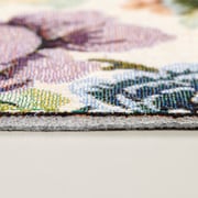 キッチンマット 45×240cm ゴブラン織り花柄