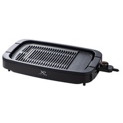 減煙焼肉グリル XGRILL＋Plus 角型 ヒーター式 マルチスペース搭載 ダイヤル式温度調節 ブラック YGMB-X120-B