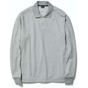 クールマックスピケロングスリーブポロシャツ COOLMAX(R) Pique L/S Polo Shirt GL40111P ミックスグレー(XG) Sサイズ [アウトドア シャツ メンズ]