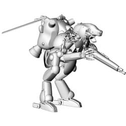 64123 マシーネンクリーガー シリーズ 宇宙用ヒューマノイド型無人邀撃機 グローサーフント シュバルツフント [組立式プラスチックモデル 2024年7月再生産]