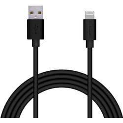 USB Type-A to Lightningケーブル スタンダード MFI認証 2.0m ブラック MPA-UAL20BK