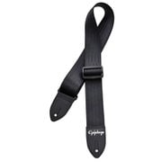 Epiphone Seatbelt Guitar Strap. Black Strap AEST-SBLK