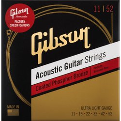 Coated Phosphor Bronze Acoustic Guitar Strings Ultra-Light SAG-CPB11