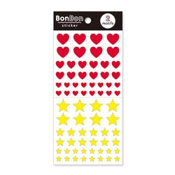 BonBon sticker（ボンボンステッカー） ハート＆スター 1 80681