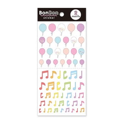 BonBon sticker（ボンボンステッカー） バルーン＆ミュージック 80687