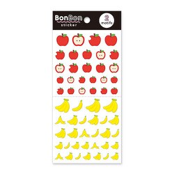 ヨドバシ Com Bonbon Sticker ボンボンステッカー リンゴ バナナ 通販 全品無料配達