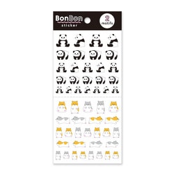 BonBon sticker（ボンボンステッカー） パンダ＆ハムスター 80697