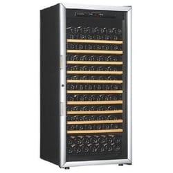 ワインセラー ガラス扉/黒/棚10枚 最大141本収納 OVM10