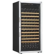 ワインセラー ガラス扉/黒/棚10枚 最大141本収納 OVM10