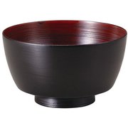 山中塗 木製 椀 小丼 4.3胴張 約13cm 欅 見付布根来 SO-0541