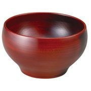 山中塗 木製 ボウル 汁椀 M 11cm 桜 丸椀 赤 SO-0551