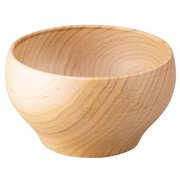 山中塗 木製 ボウル 汁椀 S 約10cm 桜 丸椀 ナチュラル SO-0562