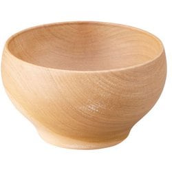 山中塗 木製 ボウル 汁椀 M 11cm 桜 丸椀 ナチュラル SO-0563
