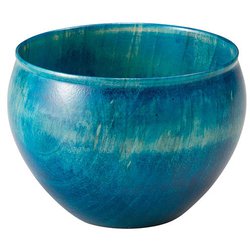 山中塗 Colorful 木製 猪口 約6cm ブルー SX-0651